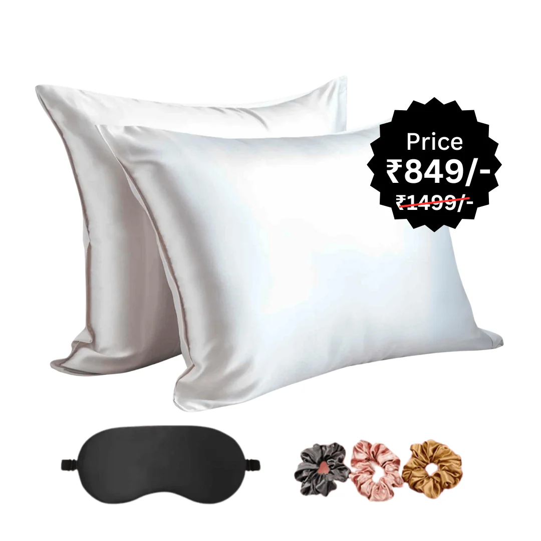 2 Silky Pillow Covers + 1 Silky Eye mask + 3 Silky Scrunchies (Silky Bundle) - Image 14