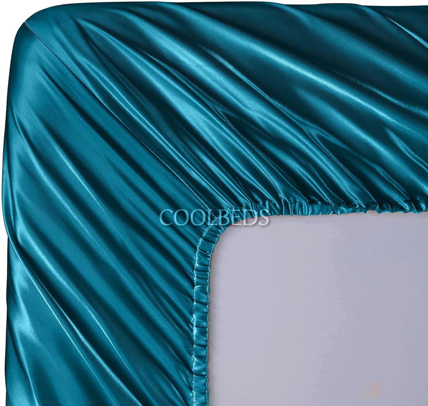 Silky Elastic Fitted Sheets with 2 Pillow Covers - Image 7