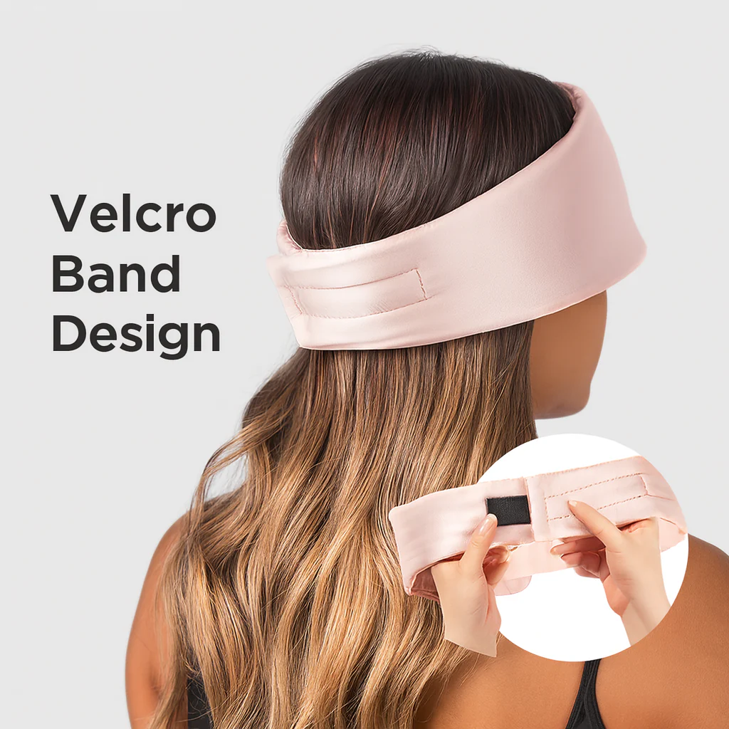 Silky Sleep Mask & Blindfold with Adjustable Velcro Strap - Image 23