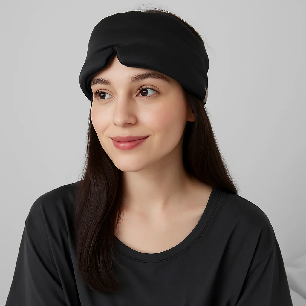 Silky Sleep Mask & Blindfold with Adjustable Velcro Strap - Image 35