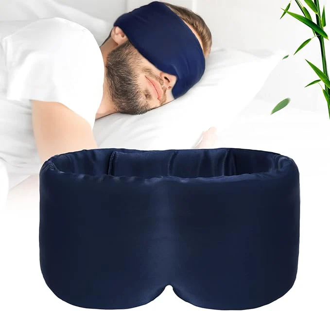 Silky Sleep Mask & Blindfold with Adjustable Velcro Strap - Image 4