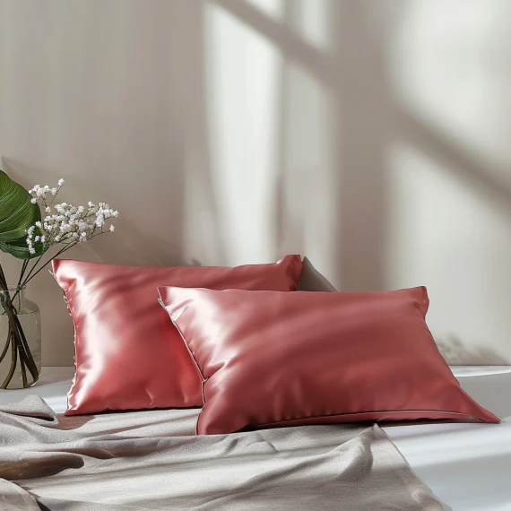 Luxury Silky Pillowcase (Set of 2) + "FREE" 3 Silky Scrunchies - Image 142