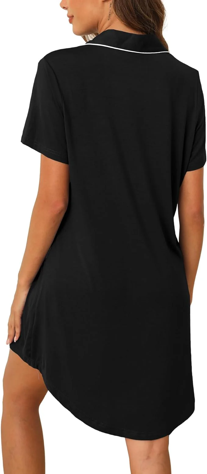 Silky Shirt Dress - Image 3
