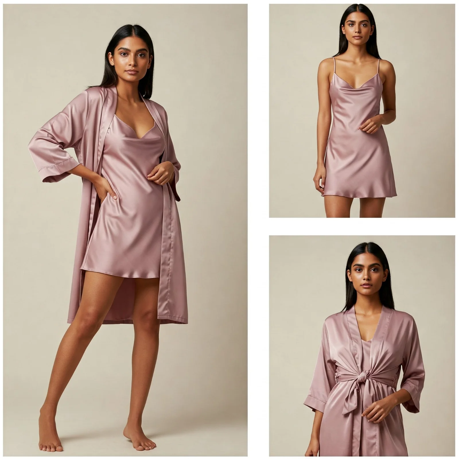 Silky Slip and Robe Set - Image 11