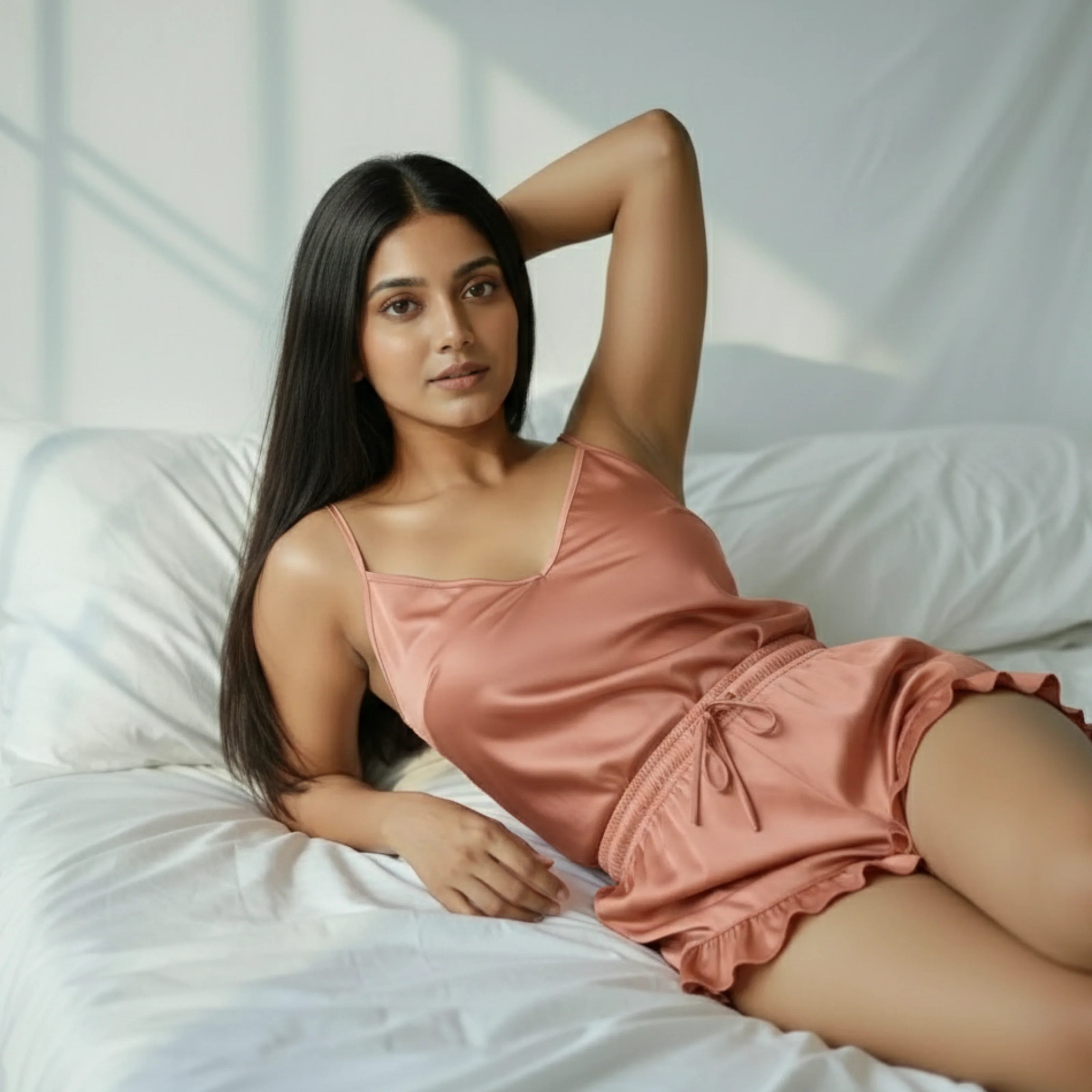 Silky Slip and Shorts Set - Image 80