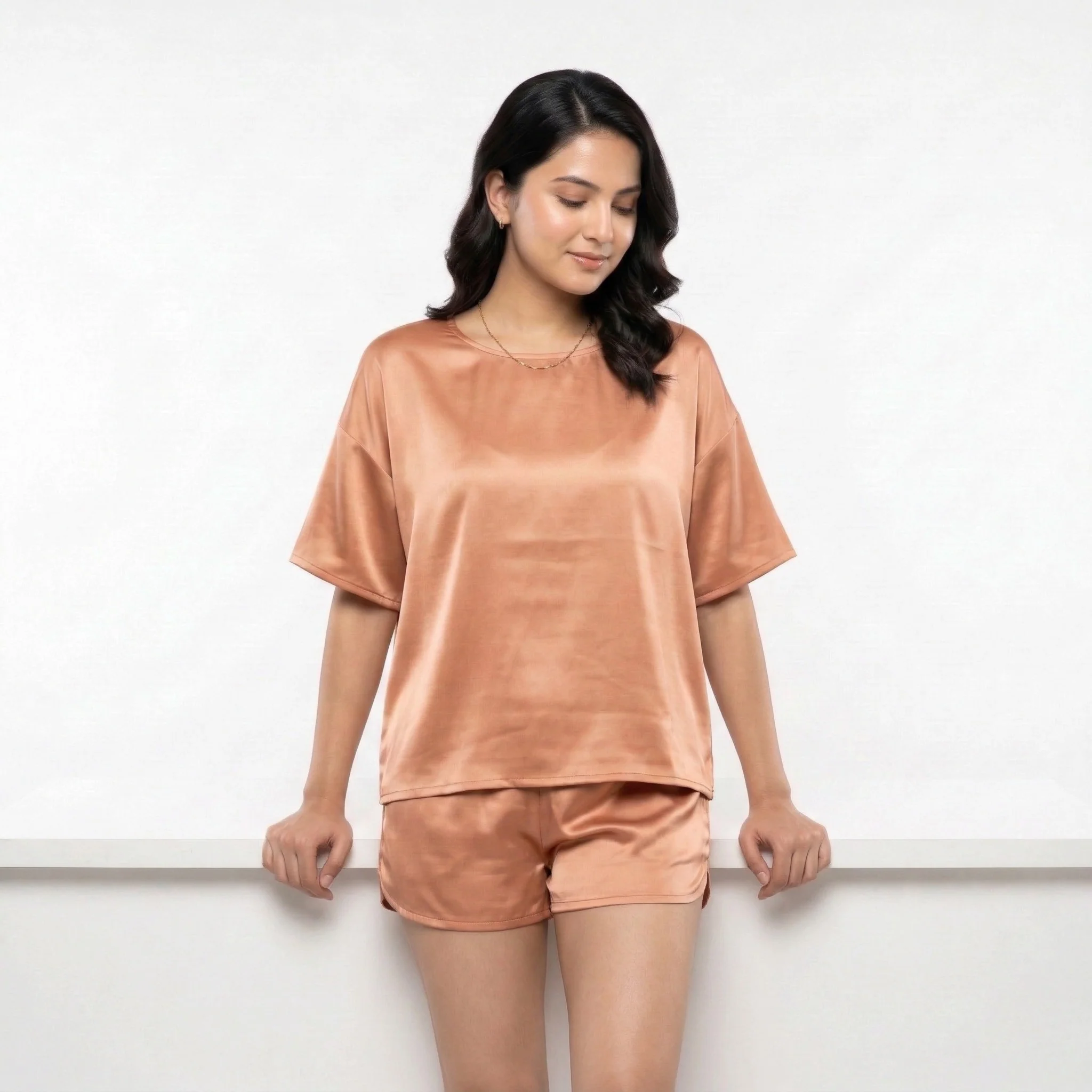 Silky Tshirt and Shorts Set - Image 10