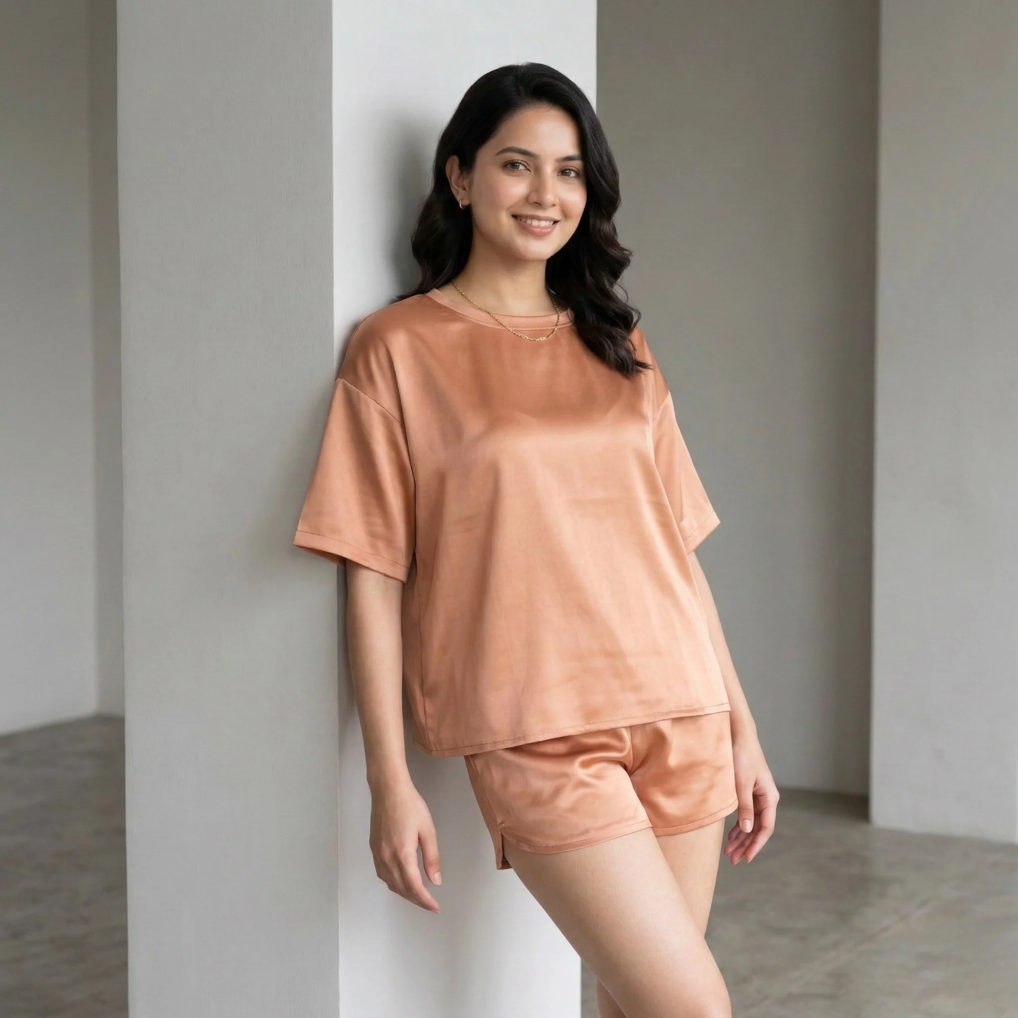 Silky Tshirt and Shorts Set - Image 11