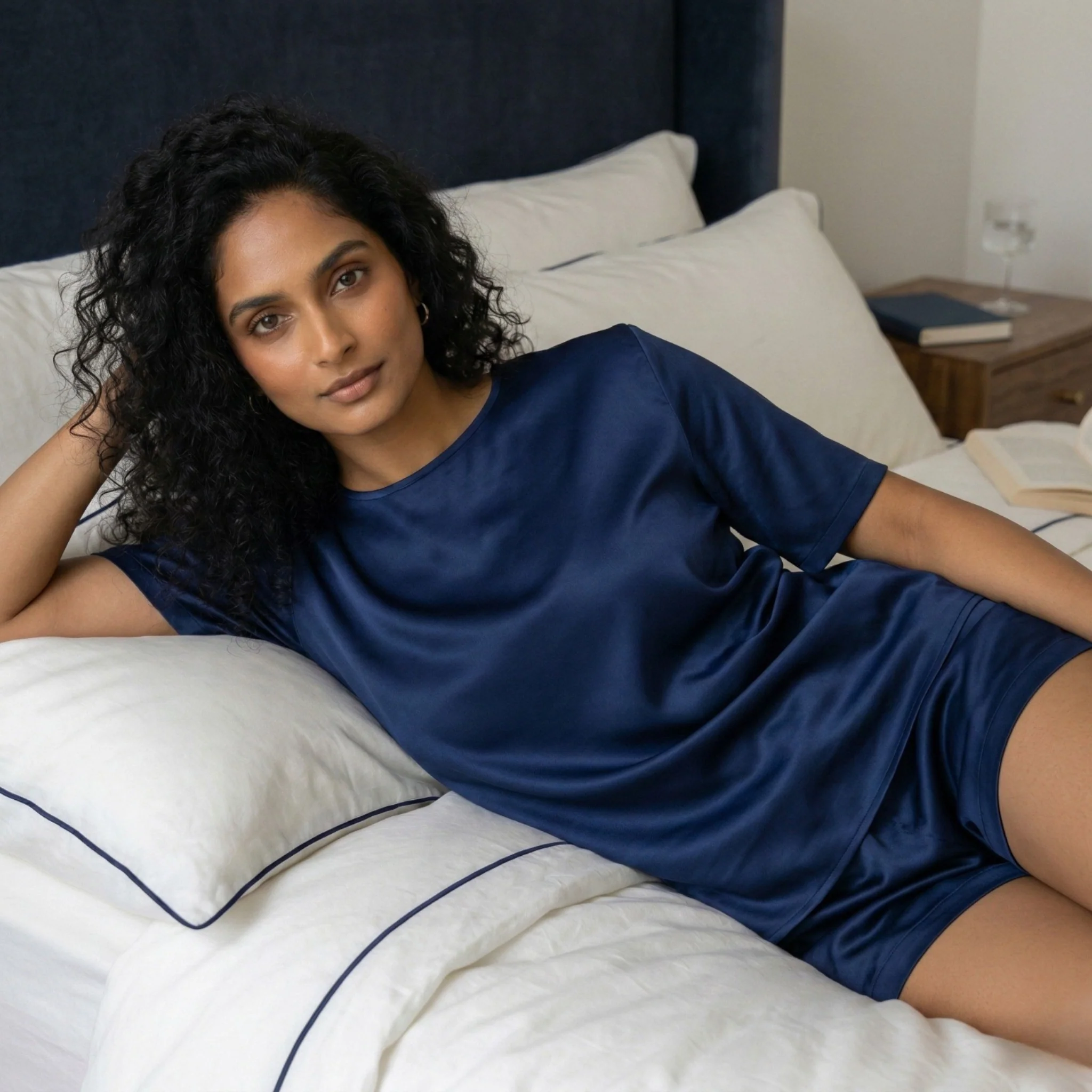 Silky Tshirt and Shorts Set - Image 38