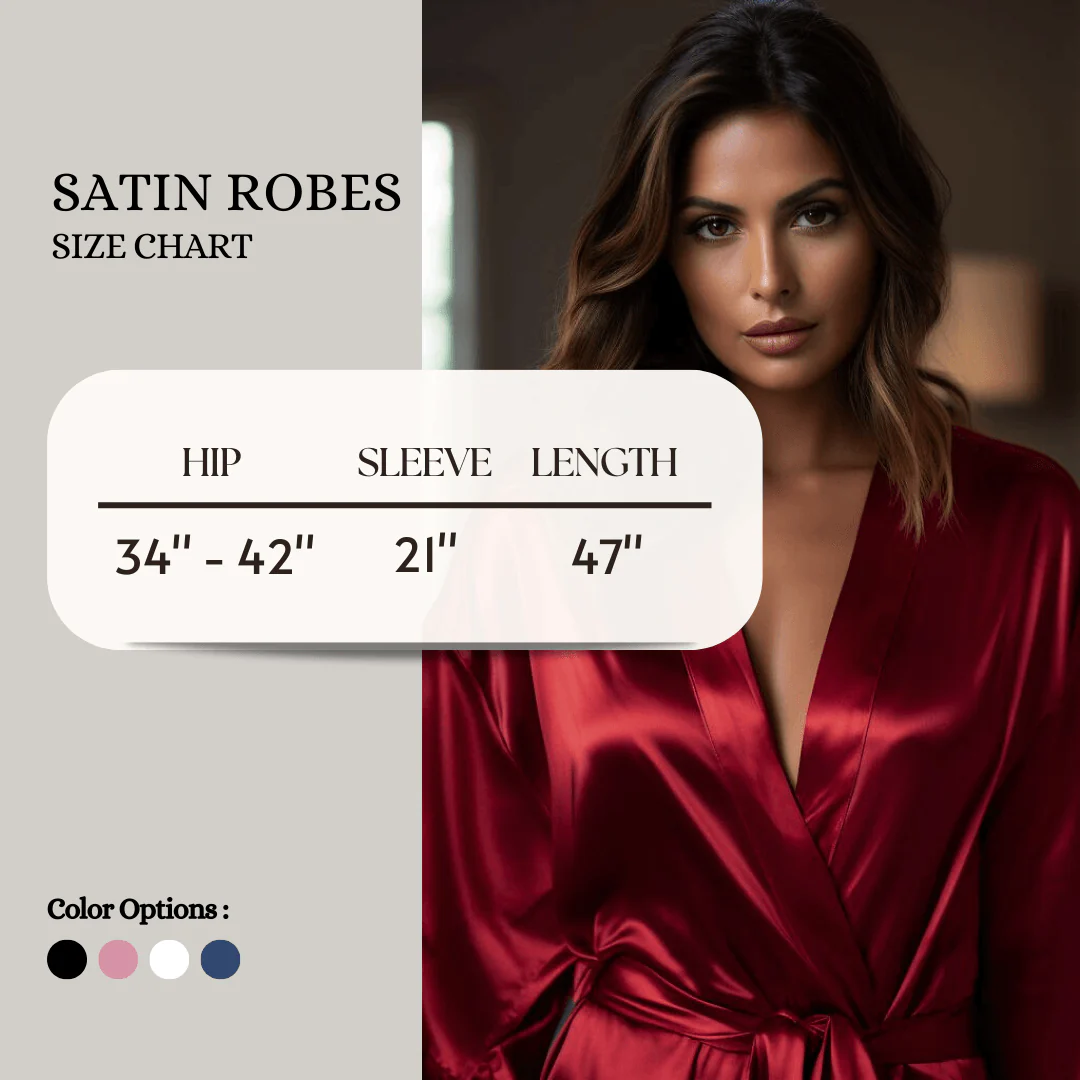 Silky Babydoll Belted Kimono Robe - Image 42